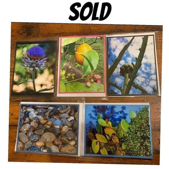 Other - 5 Assorted photo Gift cards and envelopes